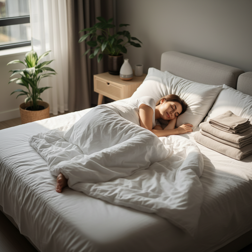 Спокойно спящ човек или релакс